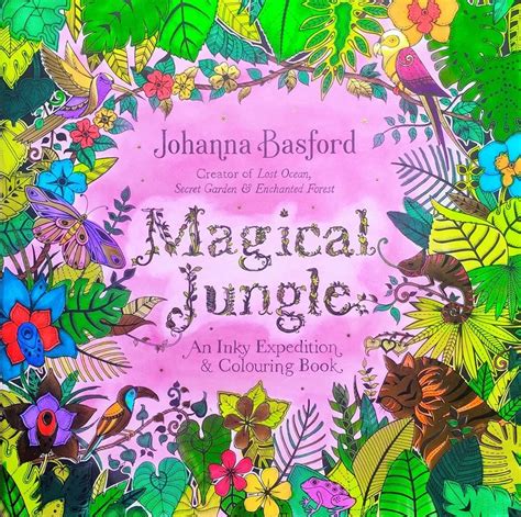 Magical junglf coloring book finished pages
